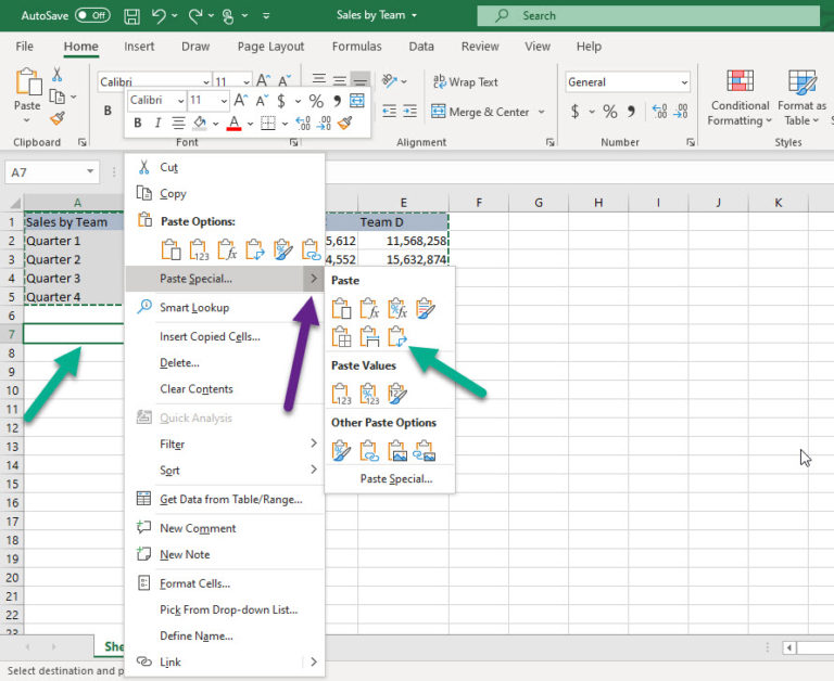 Transpose Columns and Rows in Excel - ValuSource Support