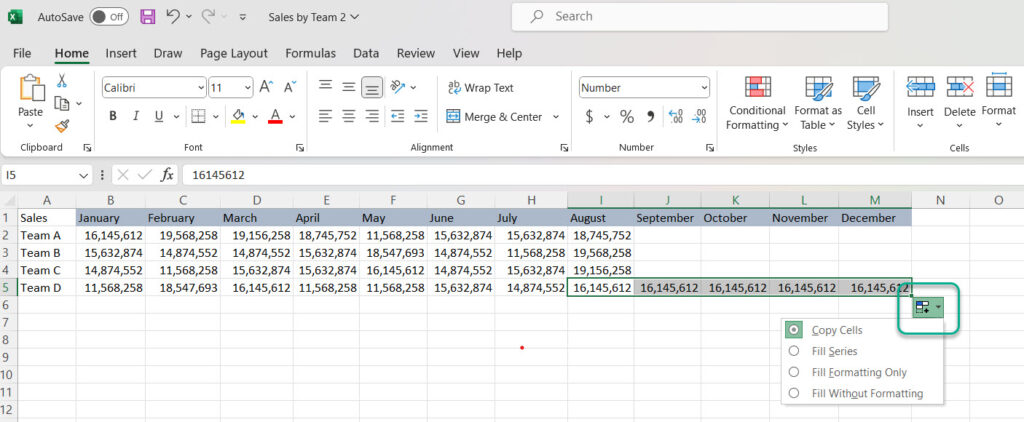 using-fill-handle-to-copy-same-value-in-multiple-cells-in-excel